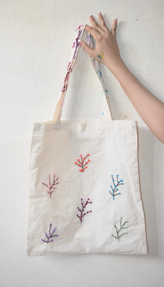 Tree /Tote Bag/Handmade Embroided Bag